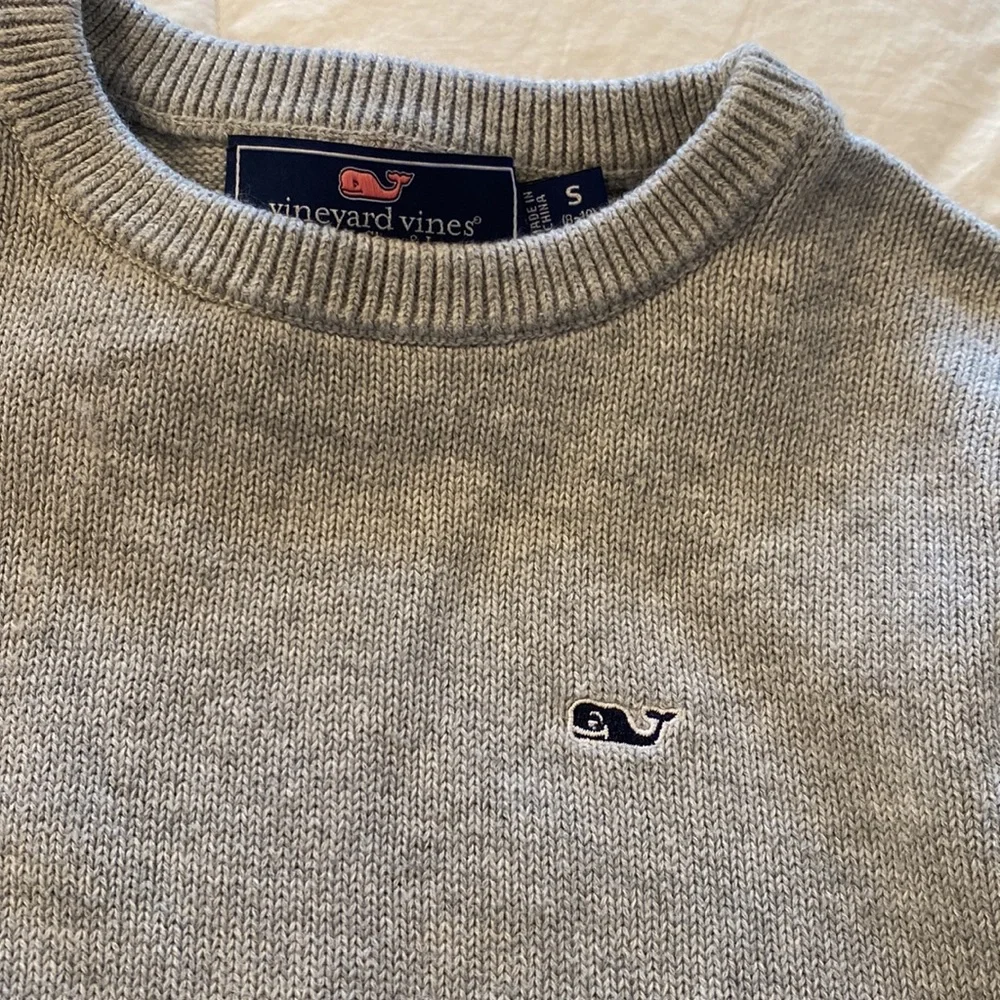 Vineyard Vines boys cotton sweater grey size small - Picture 2 of 6